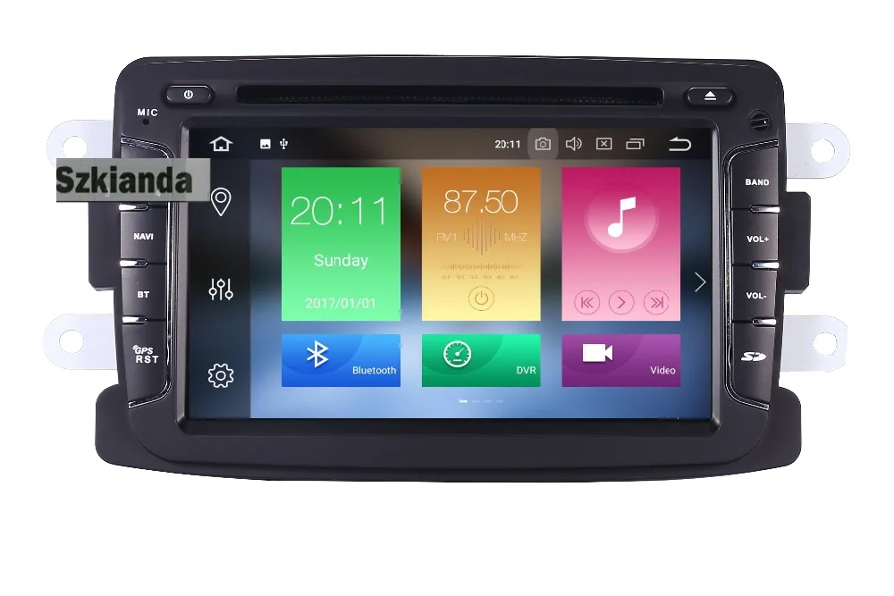 7 дюймов Android 8,0 автомобильный dvd-плеер для Dacia Sandero Duster Renault Captur Lada Xray 2 Logan 2 ram 3g wifi gps навигация радио