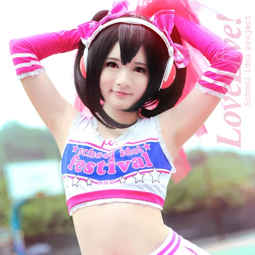 2017 جديد اليابانية أنيمي الحب لايف تأثيري نيكو يازاوا التشجيع زي أي حجم تخصيص مجموعة 2017 جديد اليابانية أنيمي الحب لايف تأثيري نيكو يازاوا التشجيع زي أي حجم تخصيص مجموعة