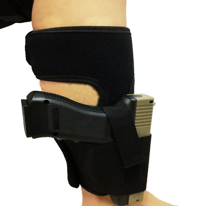 

Gun Holster Pouches Hunting Bag Belt Tactical Padded Concealed Ankle Holster Strap Belt Ankle Leg Outdoor Tactical