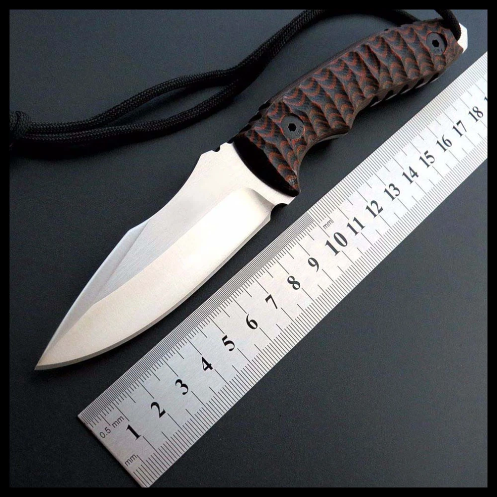 

ZZSQ EF011 tactical KNIFE D2 steel Blade fixed hunting knife Handmade survival camping outdoor tool knife