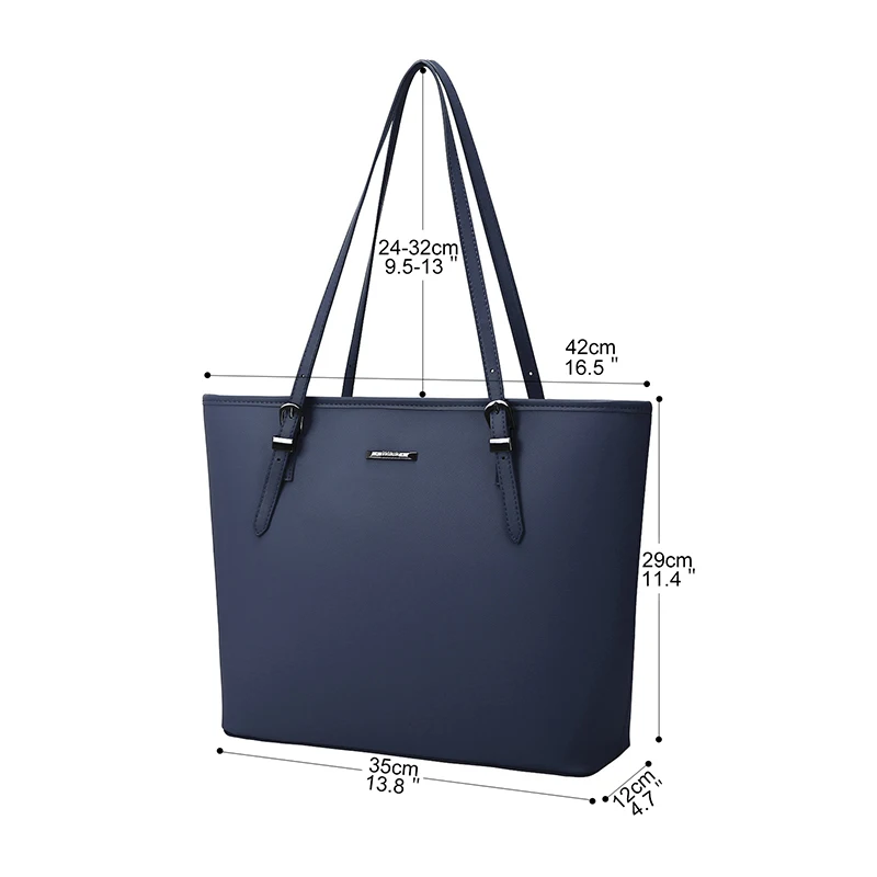 ECOSUSI, 13,8 дюймов, женские сумки, сумка через плечо,, модные, большая вместительность, для работы, сумки, классические, повседневные, ранец, дорожная сумка