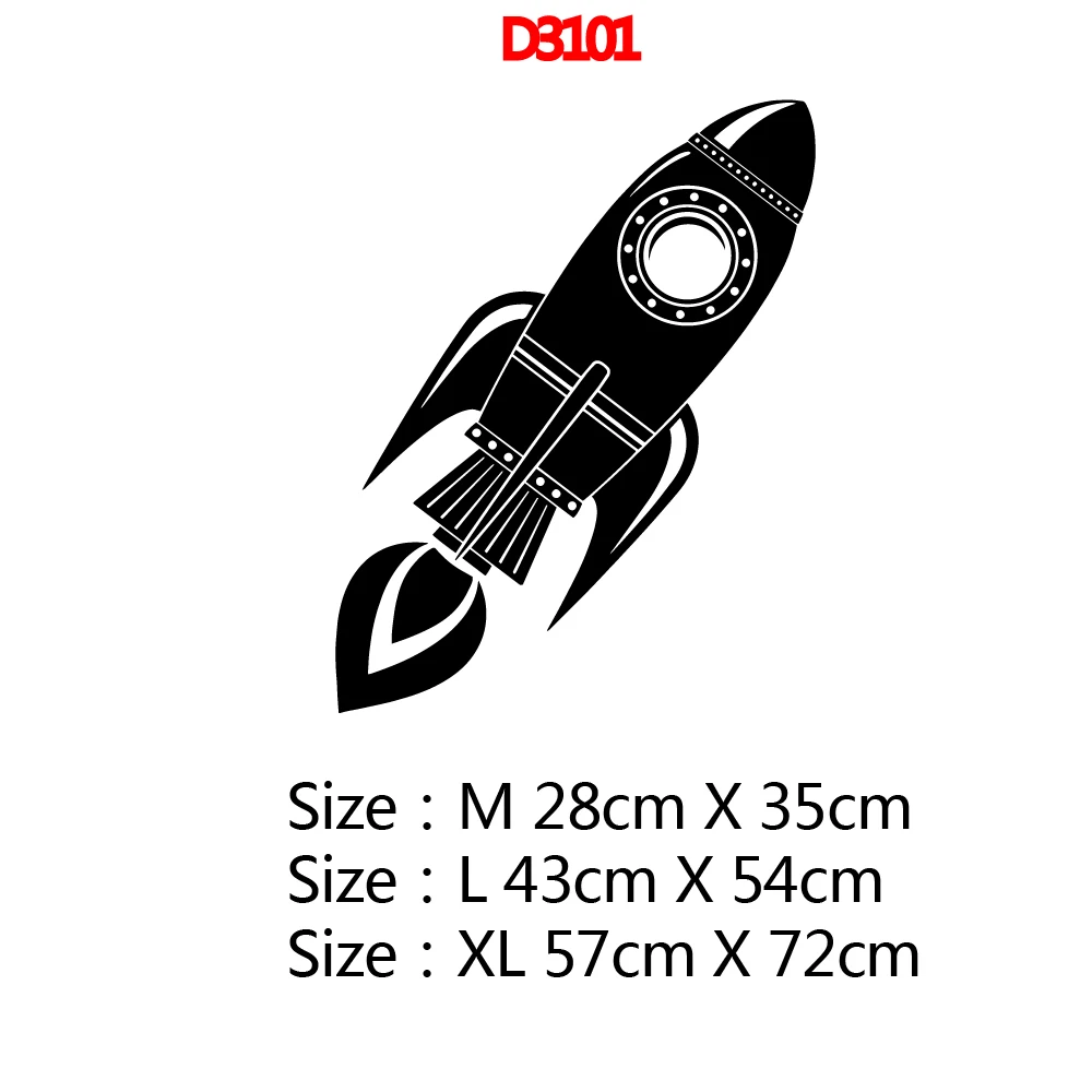 Креативные наклейки на стену из ПВХ с изображением ракеты для детской комнаты, виниловые обои, плакат, наклейки для спальни, ракета, наклейки на стену