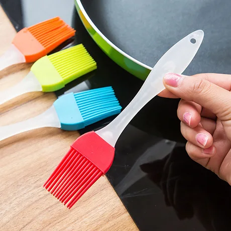 

HOT 1 Pcs Kitchen Accessories Pastry Oil BBQ Basting Brush Tool Silicone Baking Bakeware Bread Cook Brushes (Color Random).Q