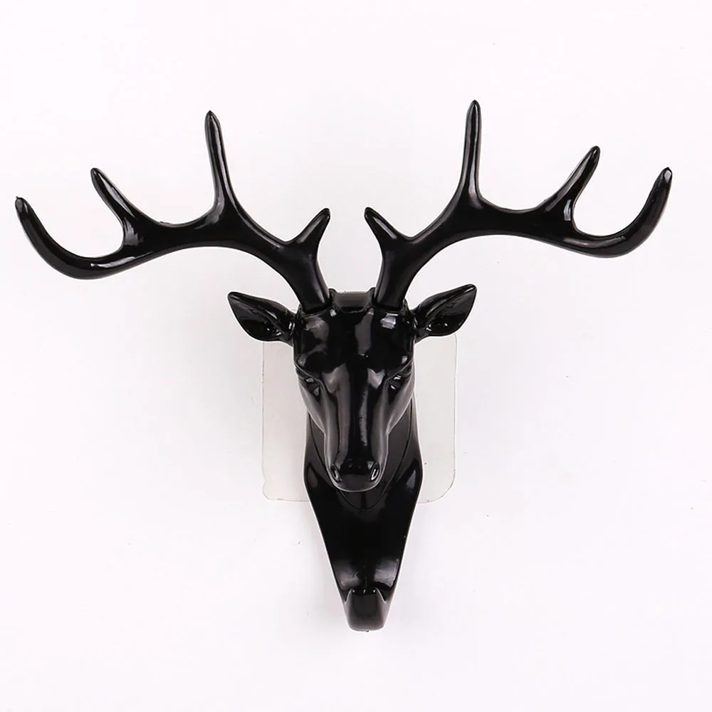 Creative Deer head Self Adhesive Clothing Display Racks Wall Decoration Antlers Head Modeling