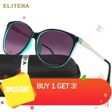 3 шт./лот ELITERA бренд Звезда стиль роскошные женские солнцезащитные очки для женщин негабаритных солнцезащитные очки Винтаж