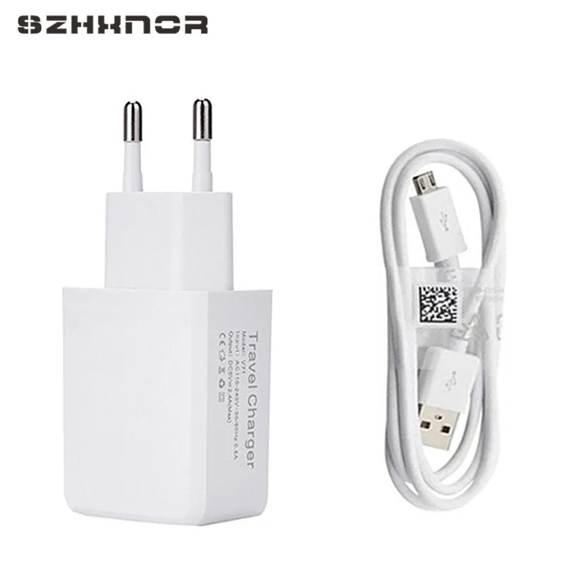 5v 2.4a настенное зарядное устройство и 1M micro usb зарядка USB для samsung S3 s4 s6 s7 edge Xiaomi Redmi 5