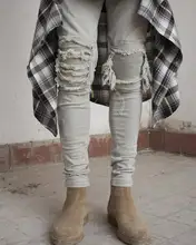 WJG Top Best Version Fear Of God FOG Men Selvedge Zipper Destroyed Skinny Slim Fit Justin