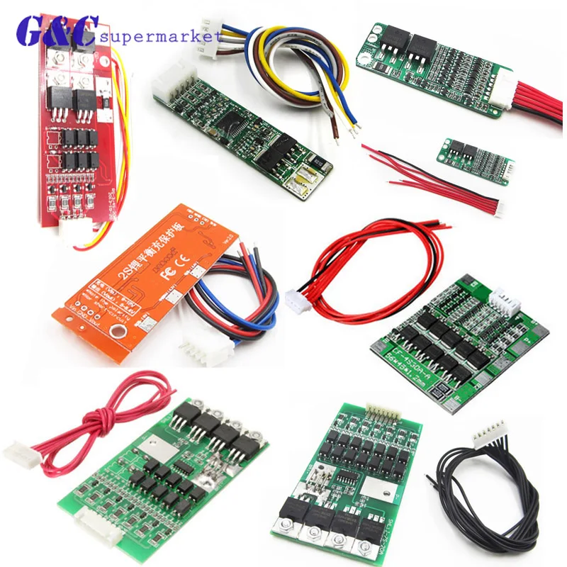 2S/3S/5S/7S батареи BMS пакеты Щит защиты печатной платы баланс интегральных схем