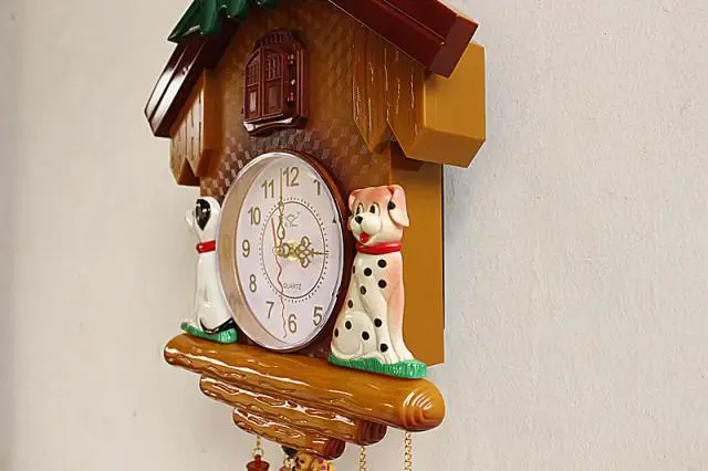  Children's room wall clock watch cute cartoon style creative chime mute watch the living room bedro - 32828451460