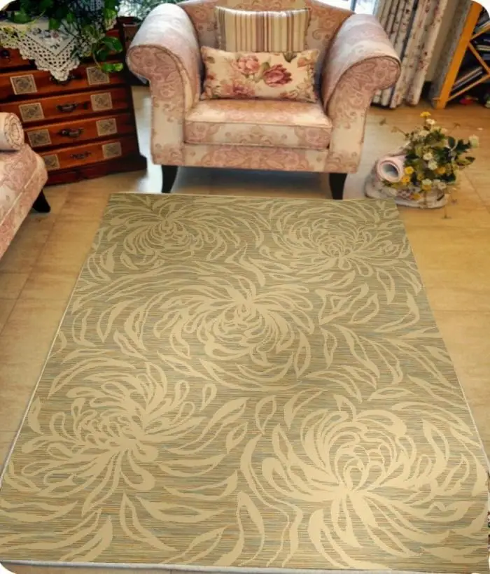 American rustic carpet handmade scissors flower pure wool carpet