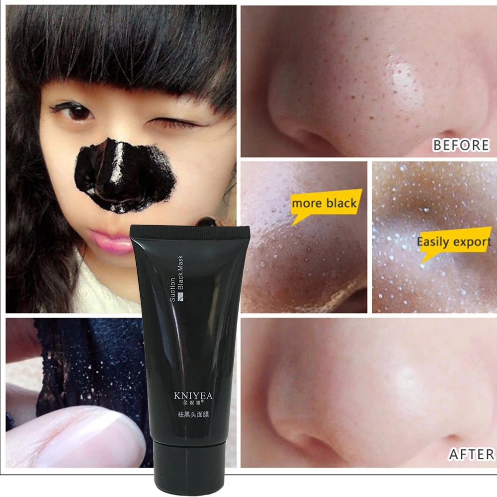 

2017 hot Black mask Mud Deep Cleansing Purifying Peel Off Facail Face Mask Remove Blackhead Facial Mask 1PCS 70