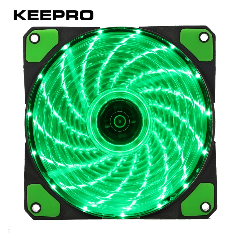 KEEPRO Original 15 Lights 4 Color LED PC Computer Case Heatsink Cooler