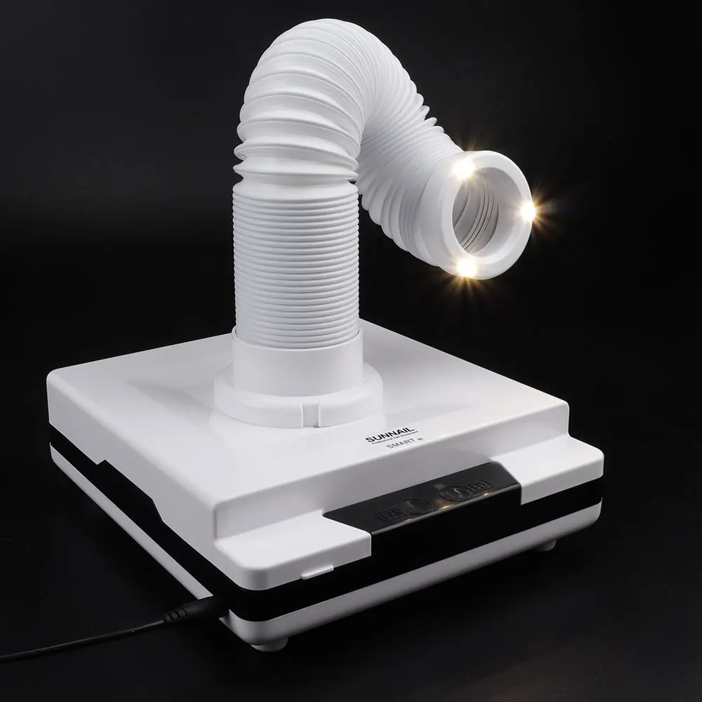 

Upgrade 60W Strong Nail Dust Collector Easy Installation Suction Dust Cleaner Retractable Elbow Design Fan Nail Vacuum Cleaner
