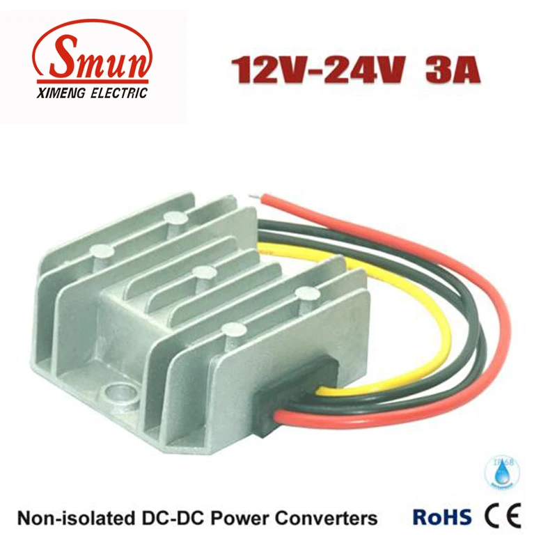 

12V-24VDC 3A DC-DC Converter Car Power Supply With Waterproof IP68