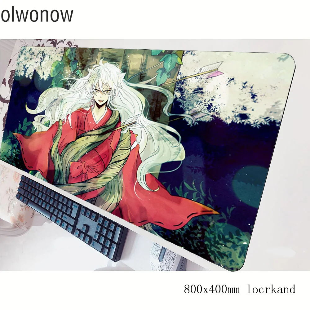 Inuyasha коврик для мыши геймер 80x40 см игровой лучший продавец notbook Настольный
