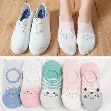 5 пар/партия, женские носки с рисунками животных, женские весенне-летние милые хлопковые короткие носки, повседневные забавные носки до щиколотки для девочек, Sokken