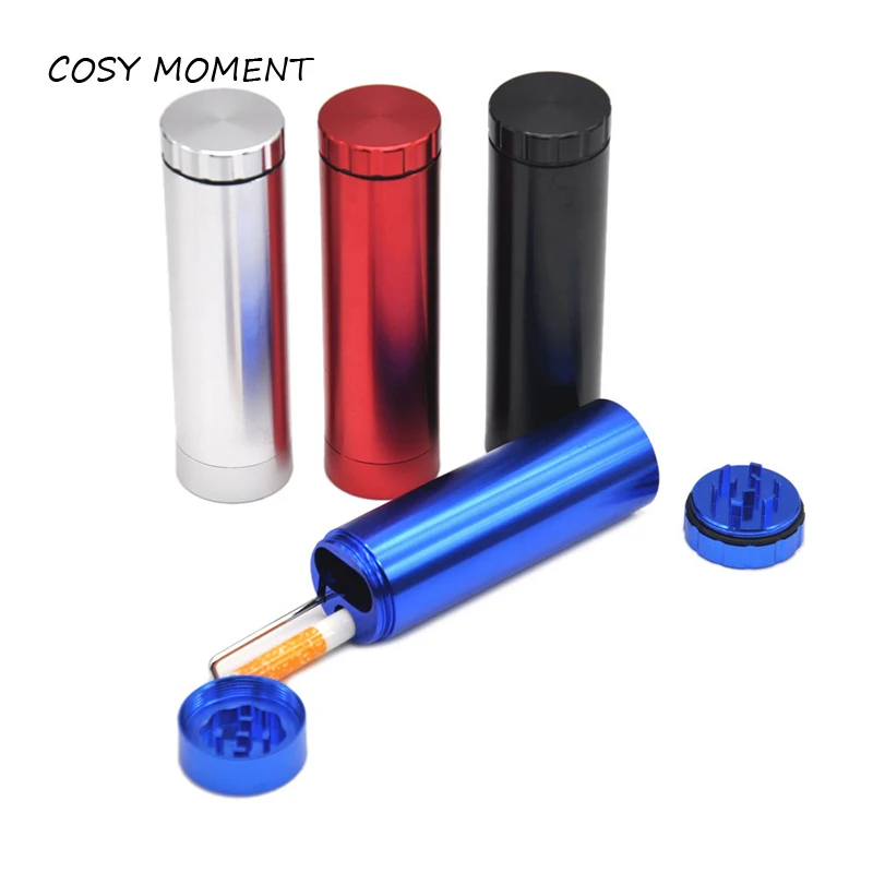 COSY MOMEN алюминиевый Точильщик для табака Dugout труба чехол травяная шлифовальная