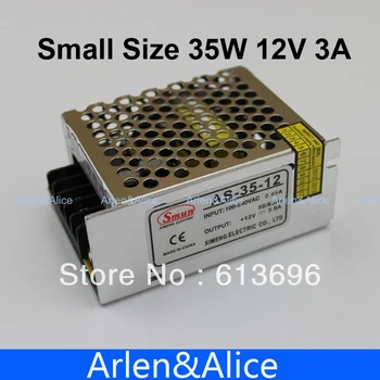 

35W 12V 3A 100V-240V INPUT Small Volume Single Output Switching power supply for LED Strip light