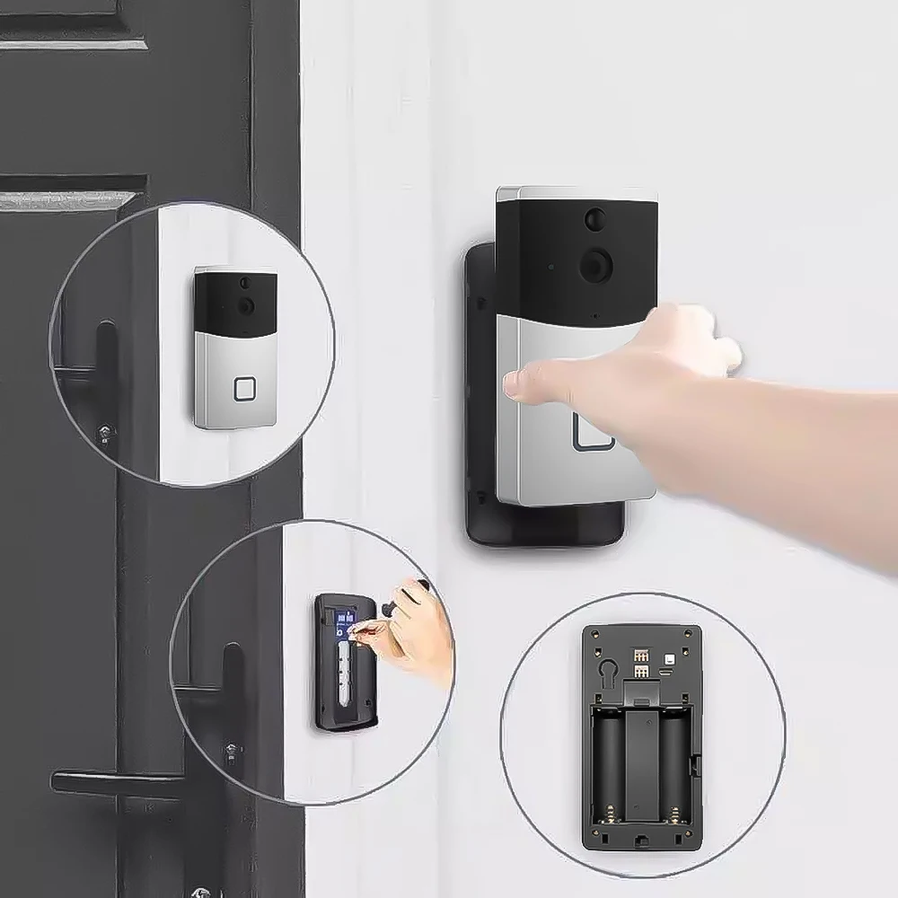 

V5 WIFI Doorbell Smart IP Video Intercom Video Door Phone Door Bell Camera For Apartments IR Alarm Wireless Security Camera