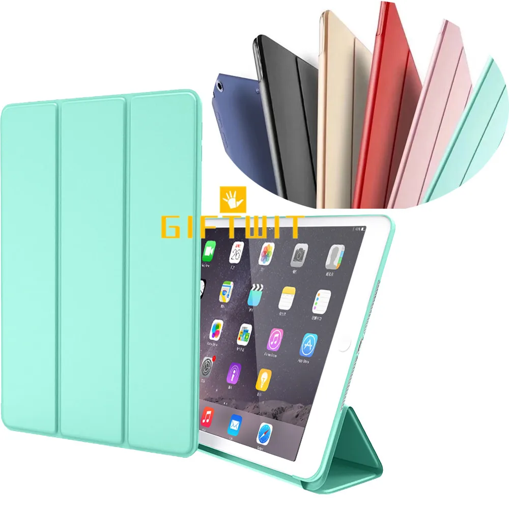 Трехслойный Чехол для ipad pro 9 7 искусственная кожа передняя крышка Ультра Тонкий