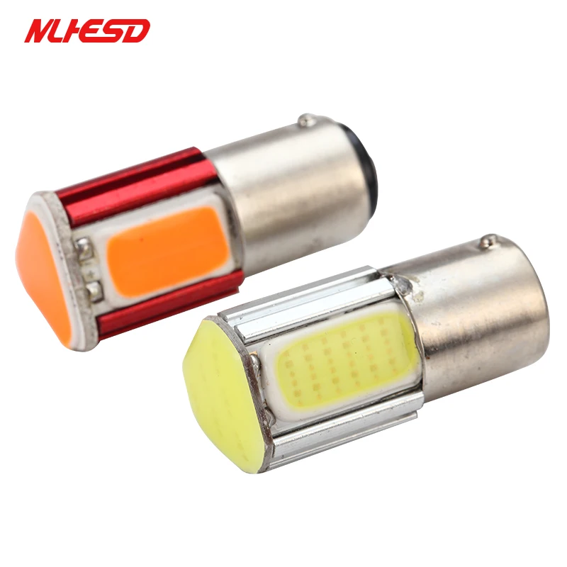 2 шт. Авто P21W BA15S bau15s 1156 1157 BA15D led COB машинные лампа указателя поворота Автомобильные
