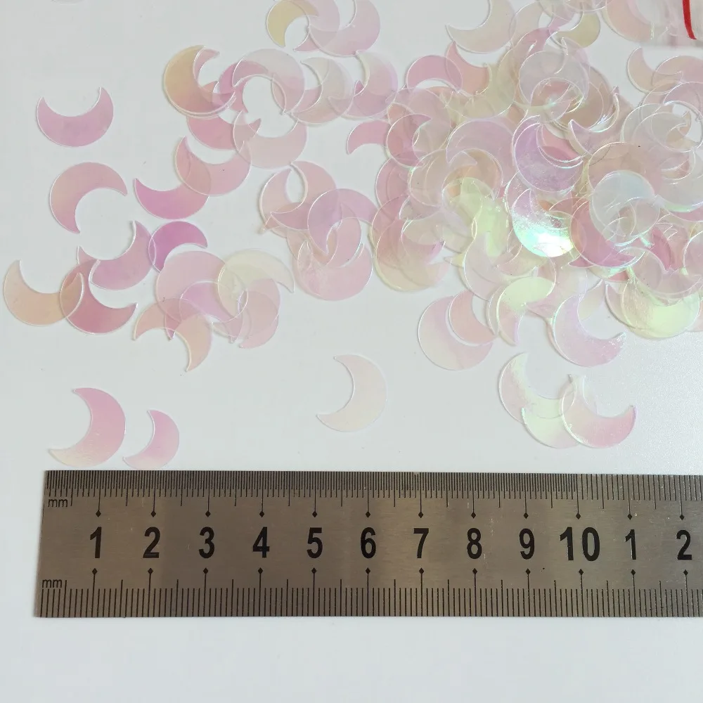 

Iridescent Moon Confetti Spangles Moon Sequins 1st birthday Baby Shower Nursery Romantic wedding table Decoration