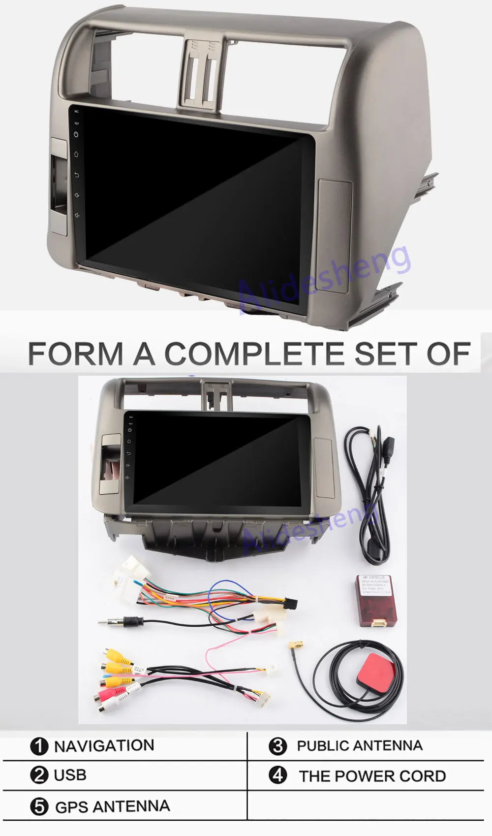 Top Android 7.1 Car DVD Multimedia player 2G+32G for Toyota Prado 150 2010 2011 2012 2013 Car Radio GPS Navigation 14