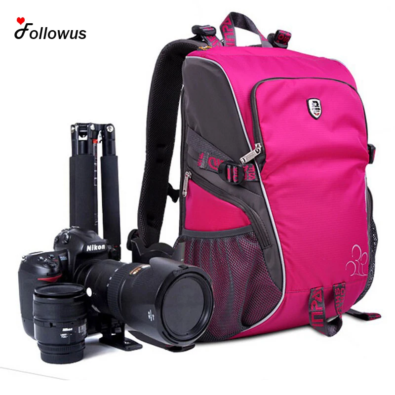 New 3 Color Camera Bags Deluxe DSLR SLR Camera Backpack Rucksack Bag