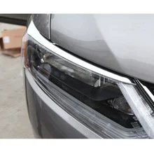 ABS Car Lights Eyebrow Cover Decoration Stickers Suitable For Nissan X trail X-trail T32 2014 2015 2016 Car Accessories