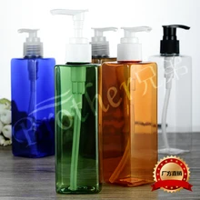 Чистая бутылка пурина 250 мл квадратный ручной насос EmulsionPlastic пустая бутылка 10 шт./партия