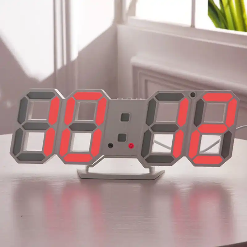 Оригинальные Современные настенные часы цифровые 3d Led настольные 12/24 часов