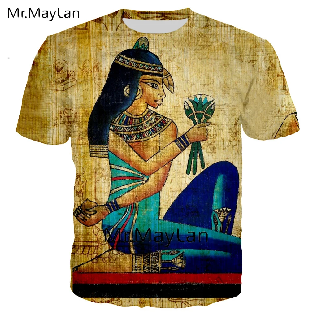 

3D T Shirt Printed Ancient Egyptian Men/women Vintage Streetwear T-shirt Youth Retro Egypt Tshirt Tops Clothes Big Size 5XL 6XL