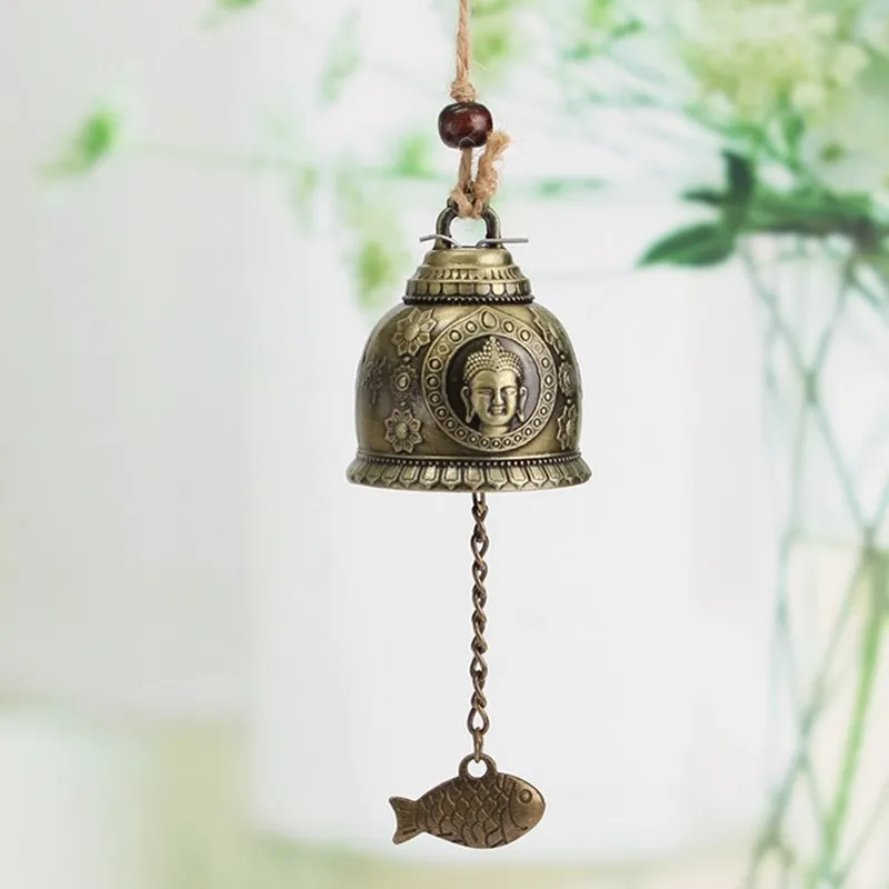

Buddha Pattern Retro Wind Ching Luck Feng Shui Campanula Blessing Trailer Good Luck Gifts Crafts At Home Decoration