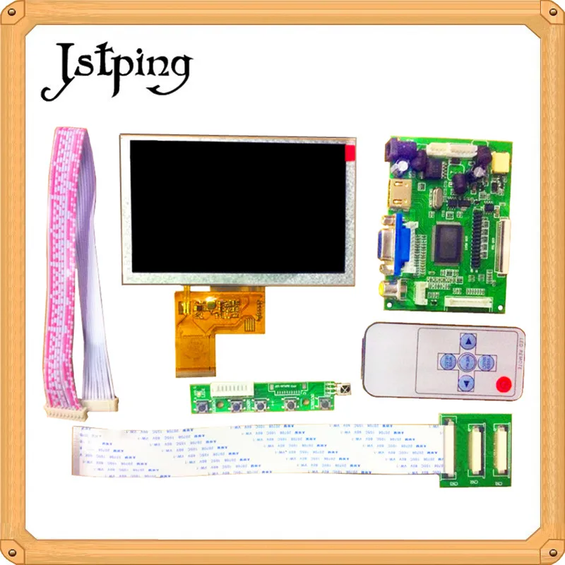 Jstping 5-дюймовый TFT ЖК-экран монитор панель управления портативный дисплей для