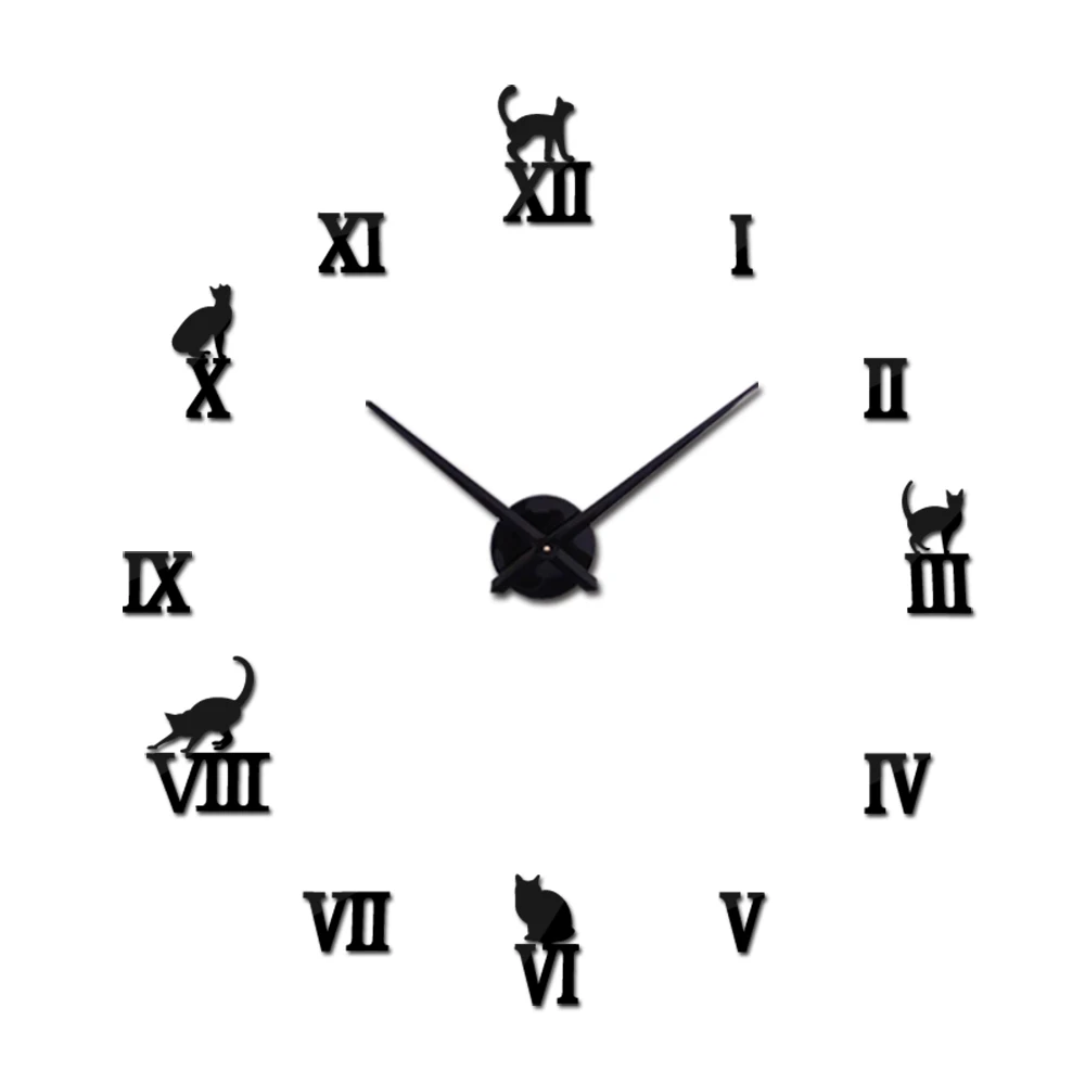 Новые часы настенные часы diy часы украшение дома Акриловая miroir Настенная Наклейка большая наклейка распродажа кварцевые современные металлические