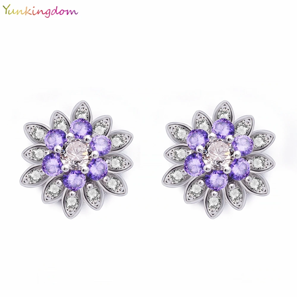 Серьги гвоздики Yunkingdom K1402 женские в богемном стиле очаровательные модные сережки