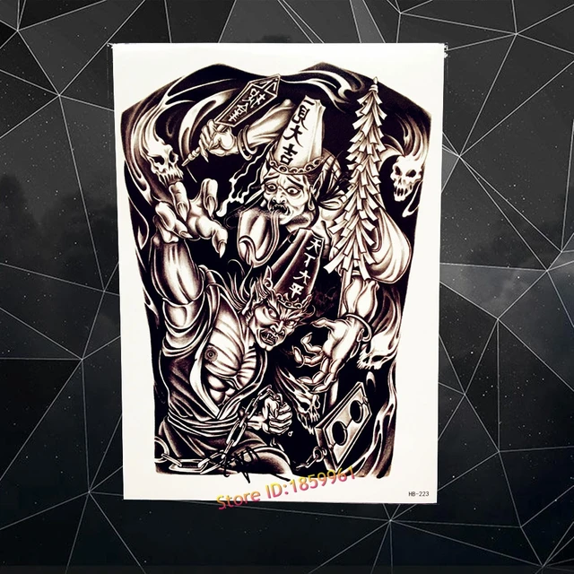 Big Waterproof Temporary Fake Tattoo Men Large Size Body Arm Tatoo Sleeve 21x15CM Cool Ghost Soul Man Makeup Tattoos Sticker Big Waterproof Temporary Fake Tattoo Men Large Size Body Arm Tatoo Sleeve 21x15CM Cool Ghost Soul Man Makeup Tattoos Sticker