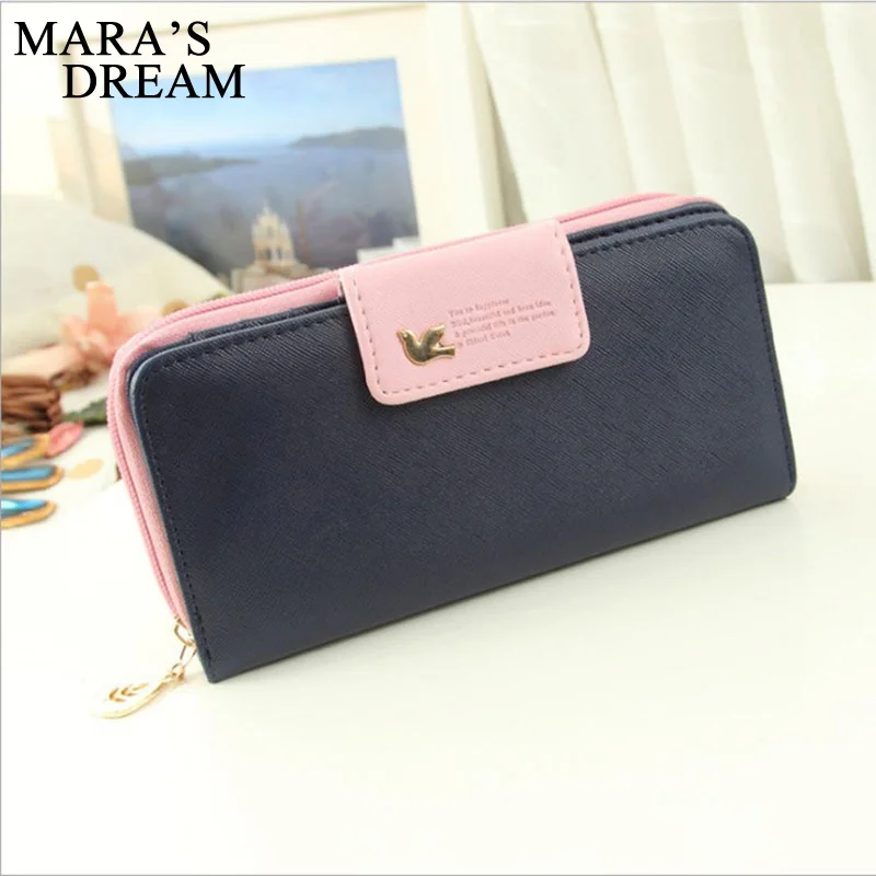 Mara's Dream Women Leather Wallet Women's Clutch Bag Hasp Wallet Zipper Long Purses Card Holder High Quality Bolsa Feminina Mara's Dream Women Leather Wallet Women's Clutch Bag Hasp Wallet Zipper Long Purses Card Holder High Quality Bolsa Feminina