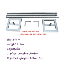 3 м* 4 м свадебная цинкованная металлическая стойка для свадебной церемонии/drap стенд/трубопровод рамка