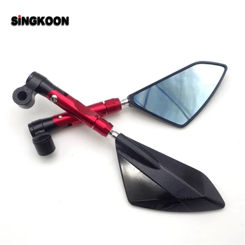 

8 10mm universal motorcycle Accessories mirrors cnc Rearview Side Mirror FOR Honda gw250 cb600f Suzuki gsxr1000 k7 intruder 800