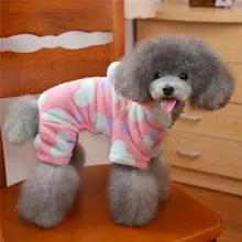 FA06 dog Coral velvet coat pet clothes winter autumn warm christmas clothing for pet leopard dog clothes chihuahua pet outfits