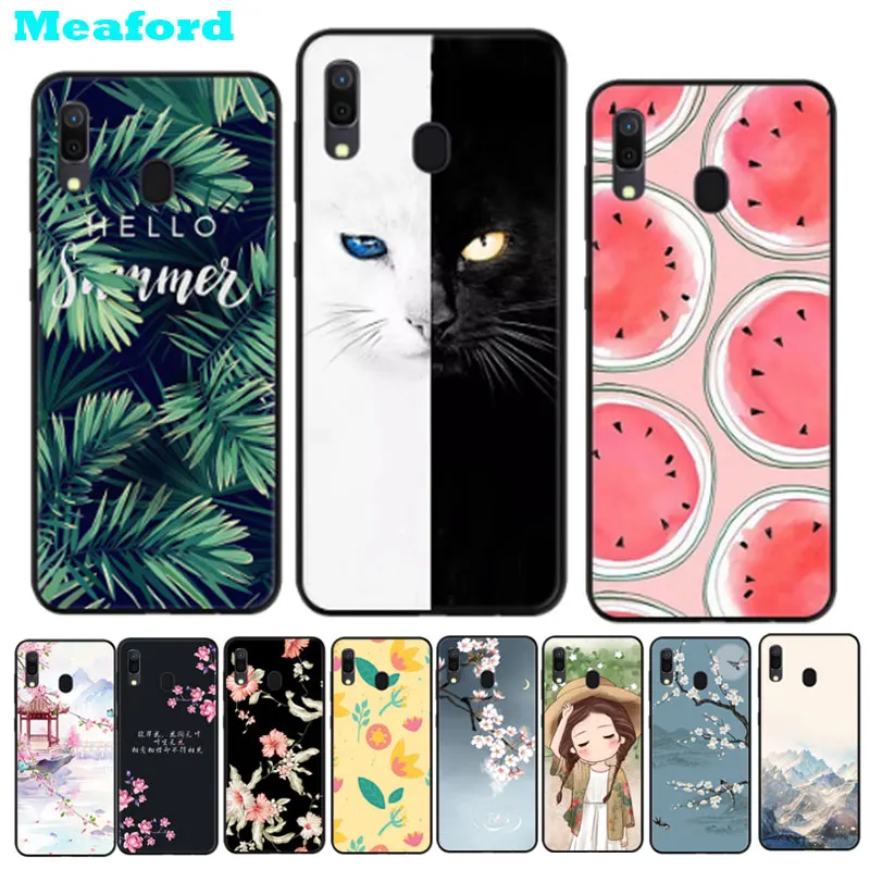 

Silicone Case For Samsung A30 Cases 2019 Black Bumper Soft TPU Back Cover For Samsung Galaxy A30 A305F A 30 A20 Phone Case Coque