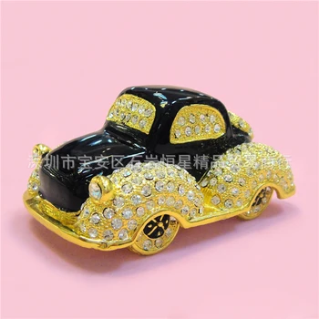 

European Chinese style Metal enamel painted craftsclassic cars Beetle car, home decoration desktop ornaments (A507)