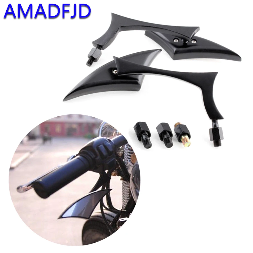 

AMADFJD Universal Motorcycle Side Scooter Mirror Rearview Mirror Motorcycle Bar End Mirror For Vespa Tmax 530 cbr250r cb500x