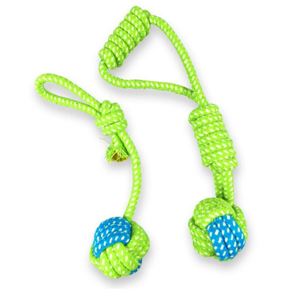 

Puppy Dog Toy Cotton Chew Knot Cat Toy Durable Braided Bone Rope Chew Knot Squeak Chew Sound Toy Pet supplies