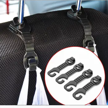 

2PCS Car Back Seat Headrest Hanger Holder Hooks For Bag Purse Cloth Grocer home decoration accessories