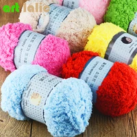 Супер мягкий гладкий коренастый акрил двойной вязание шерсть пряжа ColorfulSkein клубок ниток для DIY Craft Детская одежда шляпа - изображение