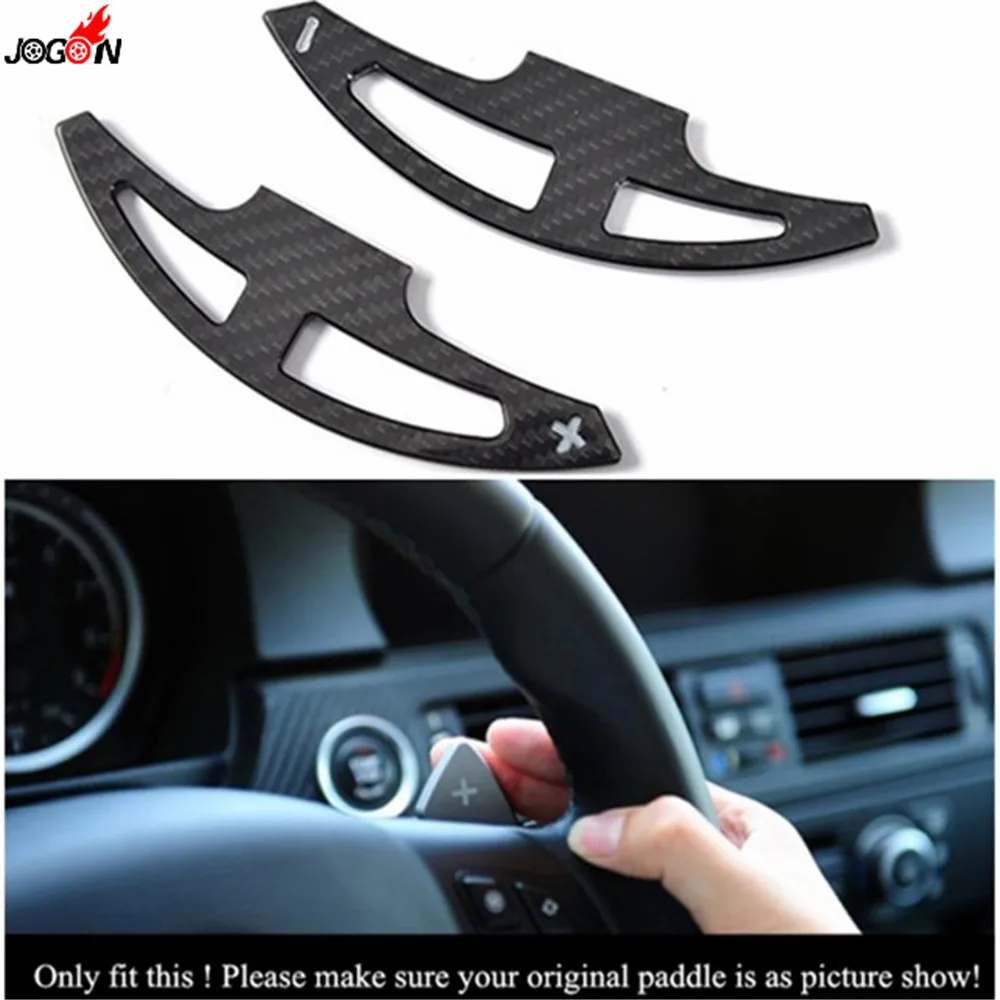 

Carbon Fiber Steering Wheel Paddle Extension Shifter Cover Trim For BMW 3 Series E90 E92 E93 M3 2008-2011 E70 E71 X5M X6M