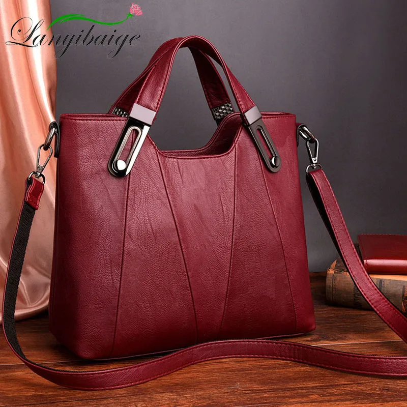 Günstig 2019 NEUE Frauen Schulter Messenger Tasche Luxus Leder Handtaschen Frauen Taschen Designer Berühmte Marke Weiblichen Umhängetaschen Sac EIN Haupt