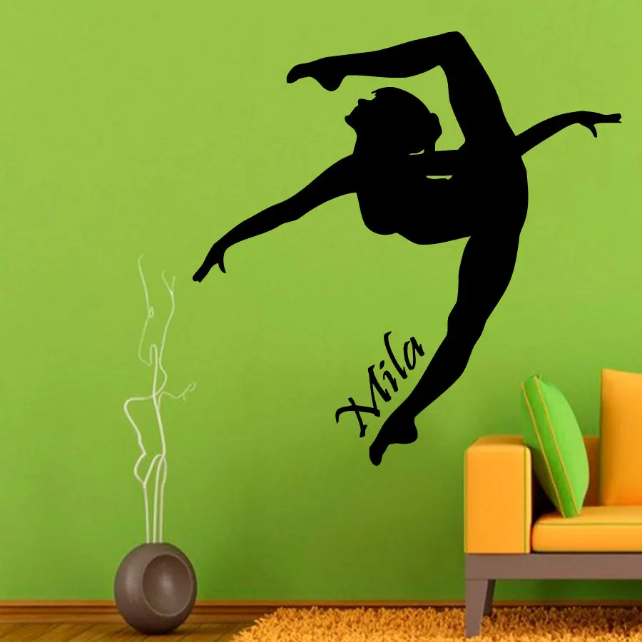 Online shop ginnasta girls modello decalcomania della parete ... Wall stickers personalizzati